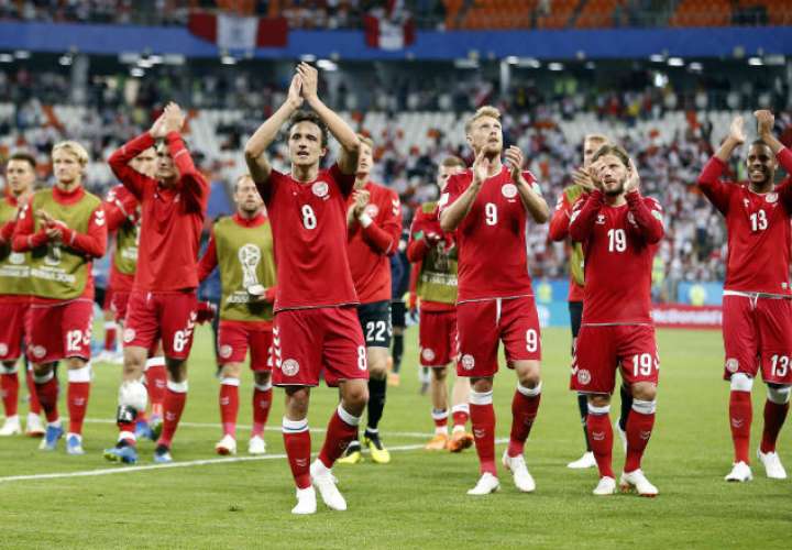 La selección de Dinamarca hizo un gran trabajo. Foto:EFE