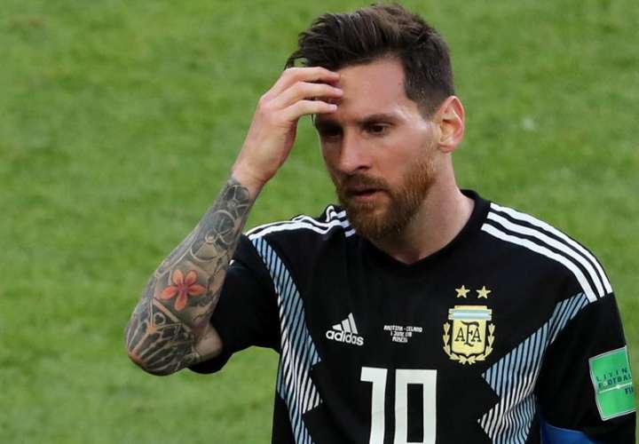 El capitán de Argentina falló un penal en el empate 1-1 ante Islandia en el Mundial. Foto EFE