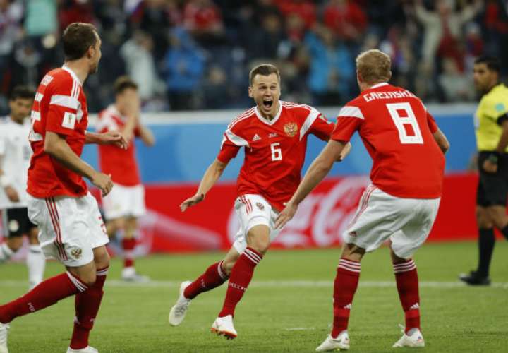 La selección de Rusia fue superior a su rival. Foto: EFE