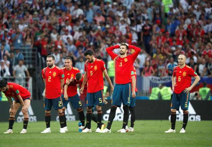 La selección de España se va del Mundial de Rusia 2018 sin pena ni gloria. Foto EFE