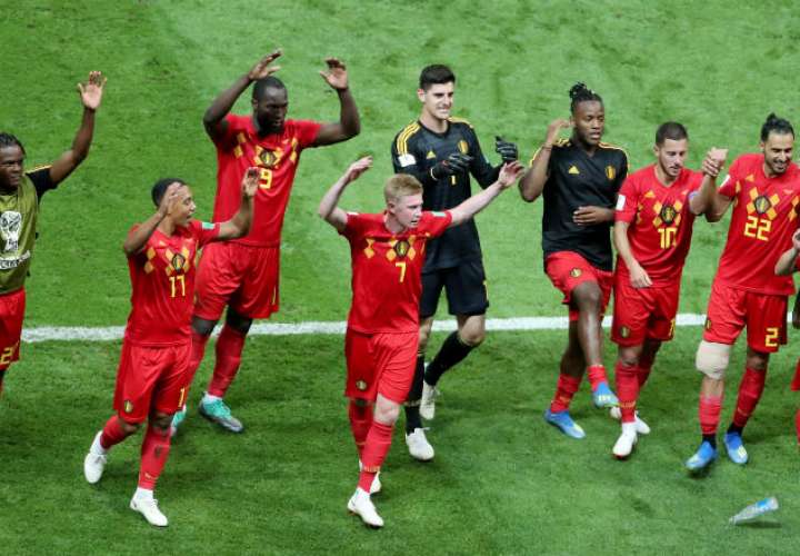 La selección de Bélgica eliminó a Brasil en los cuartos de final. Foto:EFE