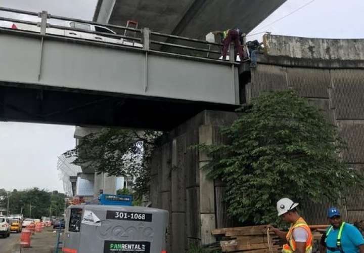 Mop continúa reparación del puente vehicular de Paraíso