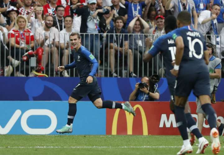 Antoine Griezmann anotó el segundo gol para Francia. Foto: AP