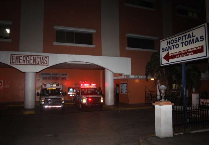 Vista general de la parte externa del cuarto de urgencia del hospital Santo Tomás, en donde llegó la víctima. Foto: Archivo