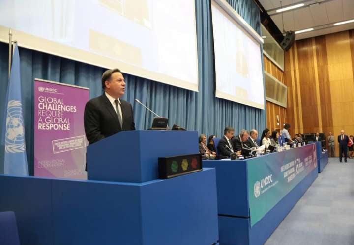 Varela pide en la ONU más cooperación ante la creciente producción de drogas