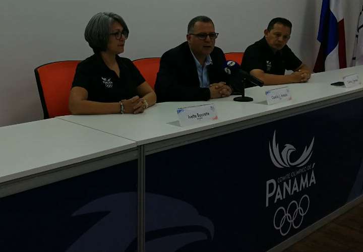 Camilo Amado, presidente del Comité Olímpico de Panamá (COP) durante el informe de los juegos. Foto: COP