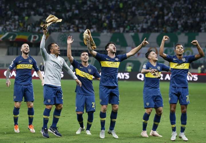Los jugadores de Boca Juniors eliminaron al Palmeiras. /AP
