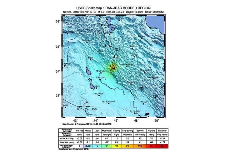 Terremoto de magnitud 6,4 sacude el noroeste de Irán y deja cientos de heridos