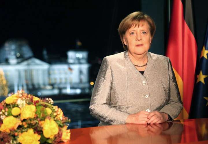 La canciller alemana, Angela Merkel , durante el discurso de Año Nuevo, difundido el pasado 30 de diciembre. EFEArchivo