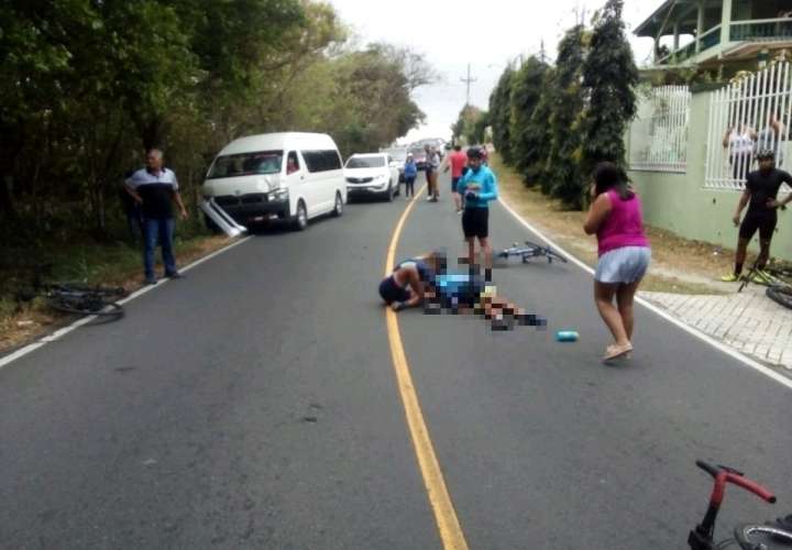 Vistas del accidente de tránsito. Foto: @TraficoCPanama
