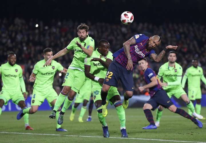 El conjunto del FC Barcelona le pasó por encima al Levante./EFE