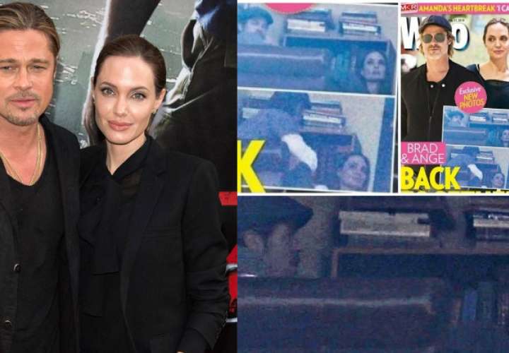 Angelina Jolie y Brad Pitt fueron captados en la corte de familia