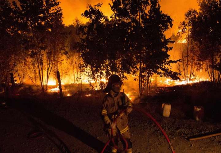 Según datos gubernamentales, de diciembre a marzo los incendios forestales han afectado una superficie de 41.742 hectáreas, un 39 % más que a igual fecha del año pasado, mientras la cantidad de siniestros alcanza a 4.206, un 6 % más. EFE/Archivo