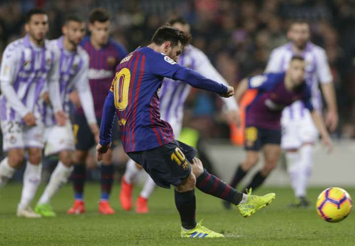 Lionel Messi, Barcelona, Valladolid, Liga Española, fútbol 