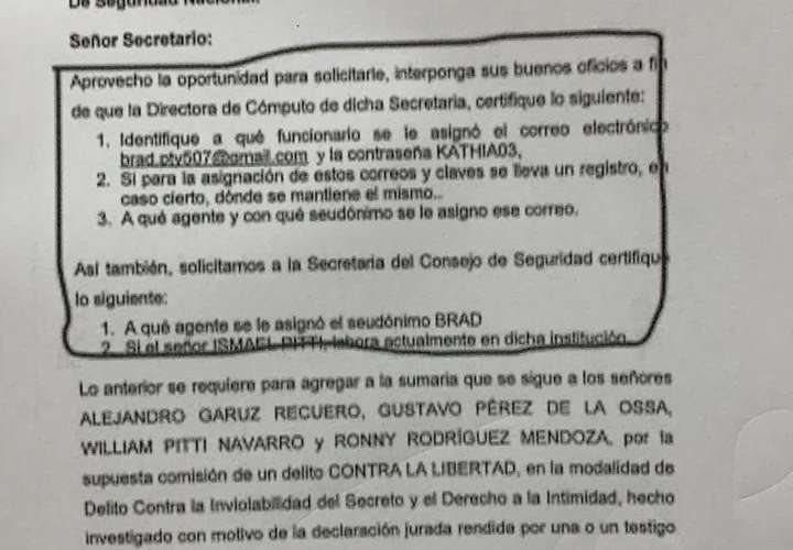 "Picuiro": correo de Ismael Pitti no lo asignó Consejo de Seguridad