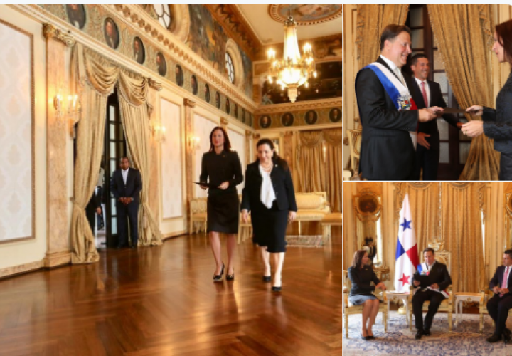  Embajadora designada por Guaidó entrega cartas credenciales a presidente Varela