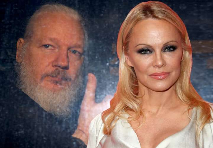 Pamela Anderson criticó la detención de Julian Assange