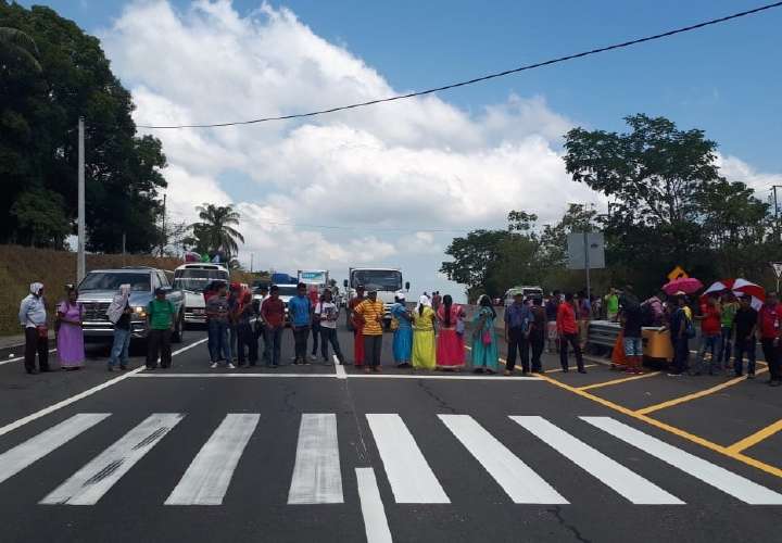 Protestas llegan a vía Interamericana