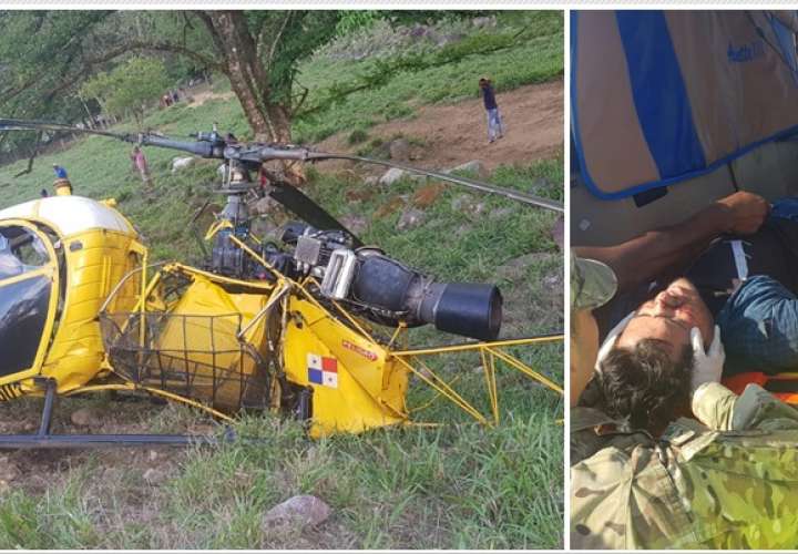Helicóptero sufre percance y se pensó erróneamente que iba el hijo de exdiputado