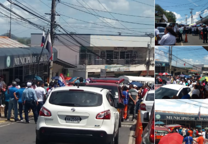 Comunidad del IPT Fernando de Lesseps marcha hacia la Alcaldía de Arraiján