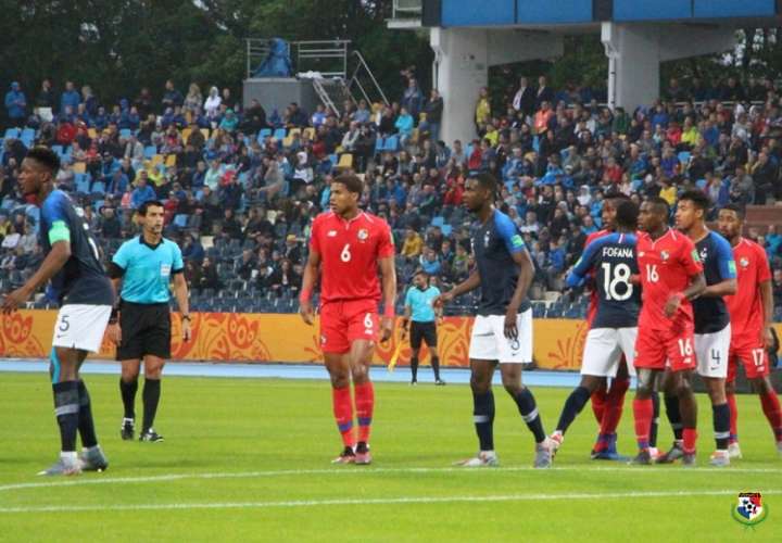 El equipo panameño perdió 2-0 ante Francia. Foto: Fepafut