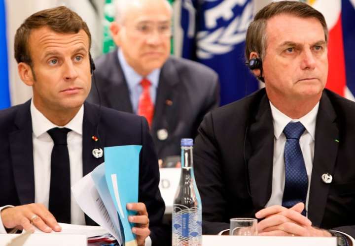 Emmanuel Macron llamó mentiroso al presidente Brasil