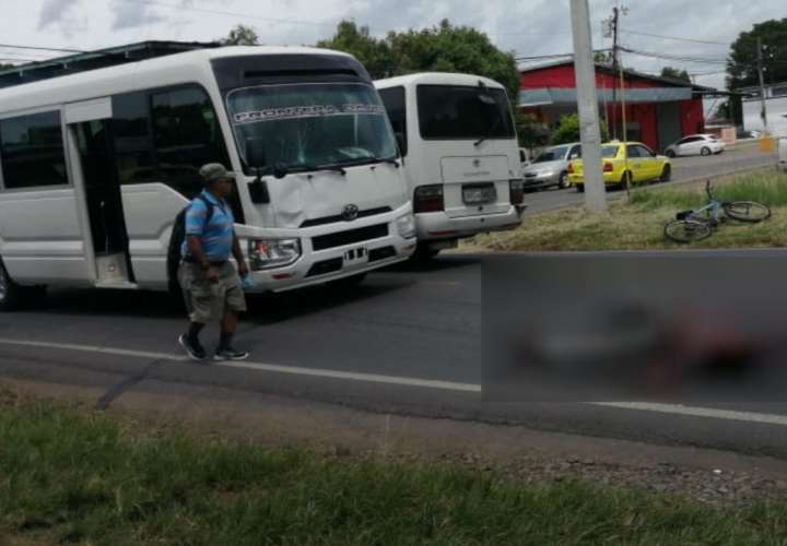 Hombre muere atropellado por un bus en Chiriquí