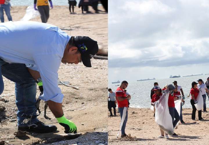 Limpieza de playas en Veracruz y Costa del Este
