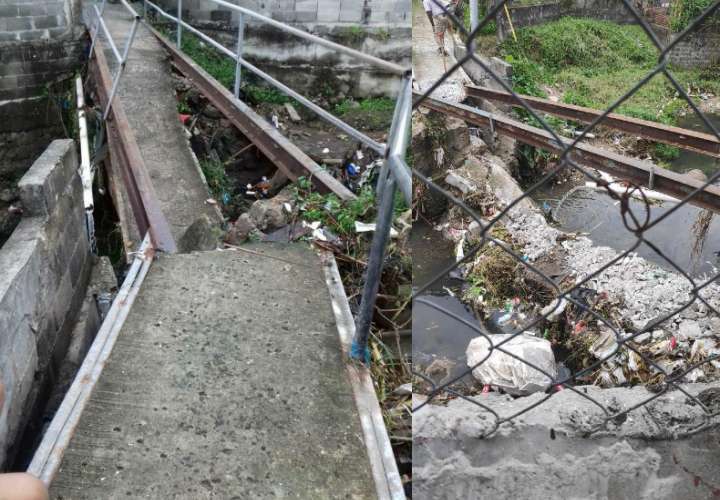 Inseguridad y falta de un puente en San Miguelito
