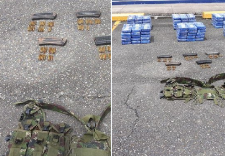 Detectan más droga y cargadores de armas en una lancha en Colón