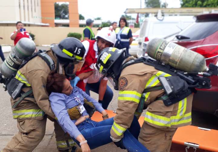 Heridos y humo en simulacro de incendio en el TE de Los Santos