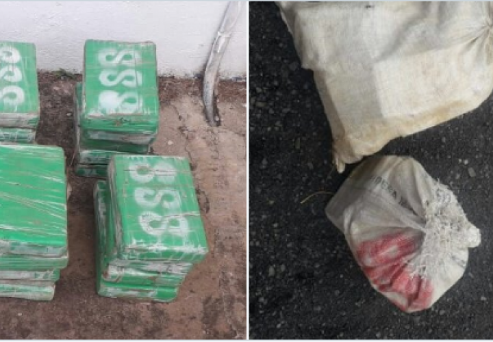 Hallan 29 paquetes de droga en Costa Abajo de Colón