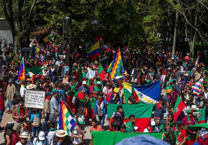 Indígenas y sindicatos de Colombia inician otro paro contra Gobierno de Duque