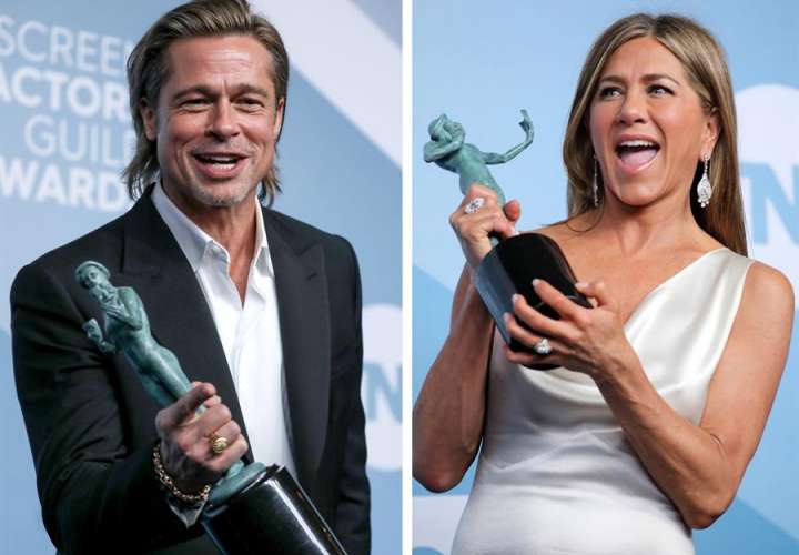 Brad Pitt y Jennifer Aniston acaparan el protagonismo en los premios SAG