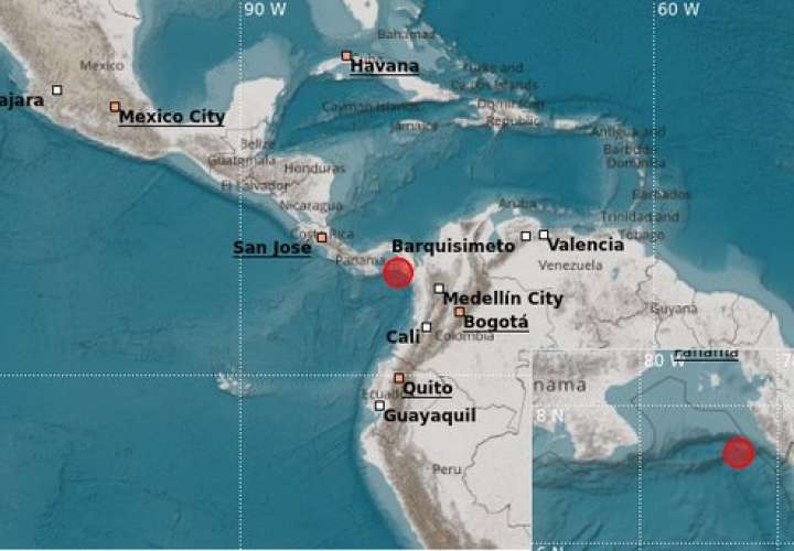 Sismo de magnitud 5 sacude costa de Puerto Piña, Darién