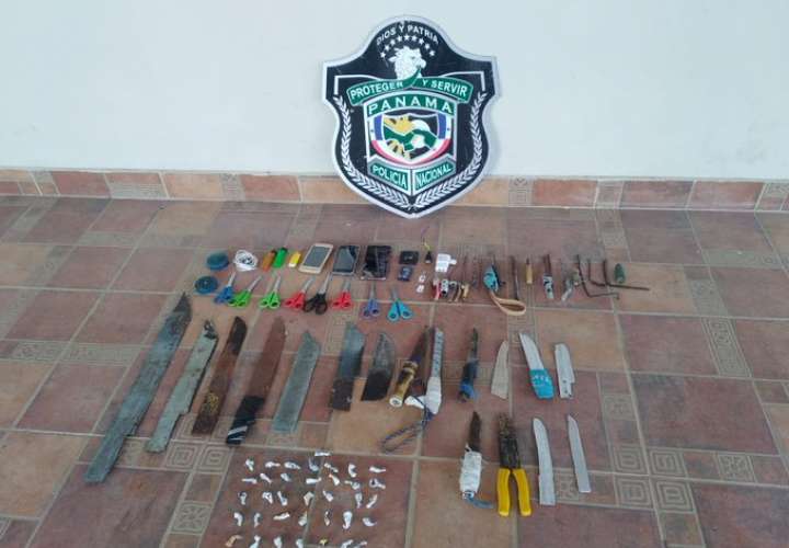 Sacan armas y droga de la cárcel pública de Veraguas