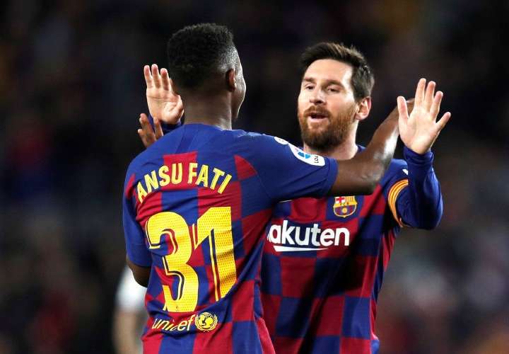 Conexión Ansu-Messi, un bálsamo para Setién
