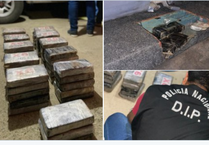 Ocultaban 53 paquetes de cocaína en un pick up en Chepo