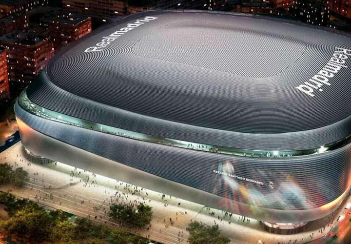 Fachada de cómo quedará el estadio Santiago Bernabéu. 
