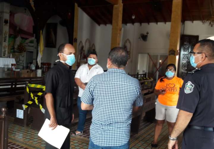 Salud inspecciona iglesias en Chitré para reapertura