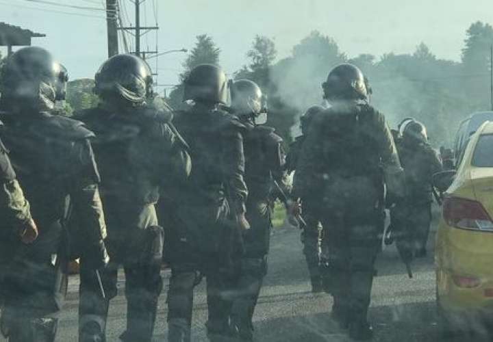 Más de 10 detenidos durante protestas en Colón