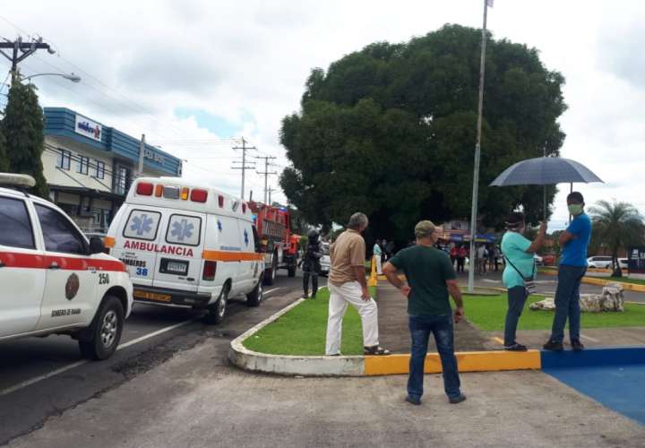 Fuga de gas en Banco Nacional de Doleguita obliga al desalojo del edificio 