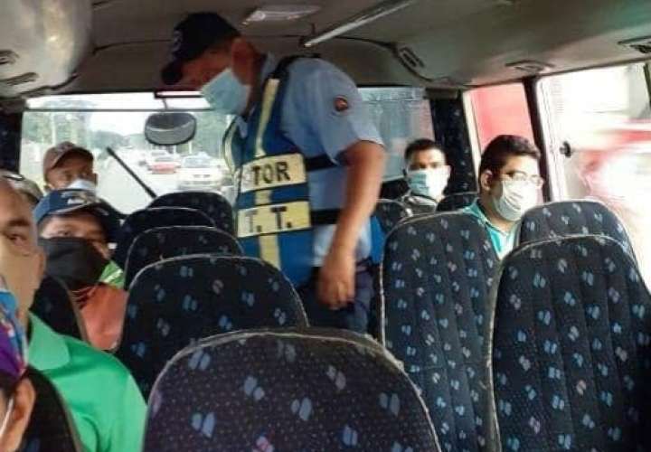 "Boletean" a más 67 conductores del transporte colectivo en Chiriquí