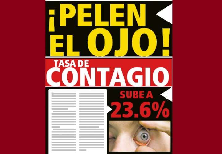 ¡PELEN EL OJO! TASA DE CONTAGIO SUBE A 23.6%