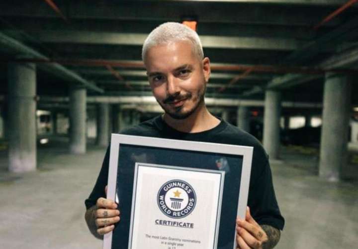 Organización Guinness World Records certifica a J Balvin por ser el más nominado en Latin Grammy