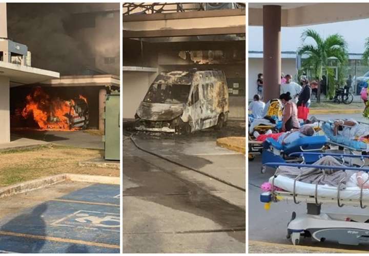 Se incendia ambulancia en hospital de Tocumen; activan protocolo de evacuación 
