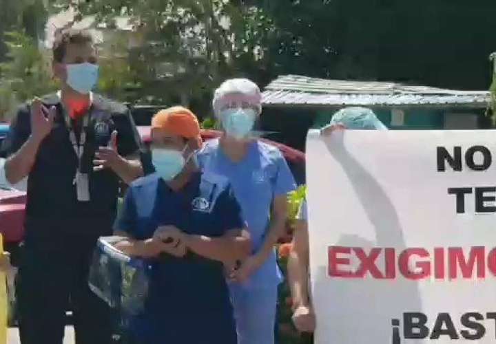 Más protestas. Personal de La Chorrera y San Carlos exige derecho a vacunarse