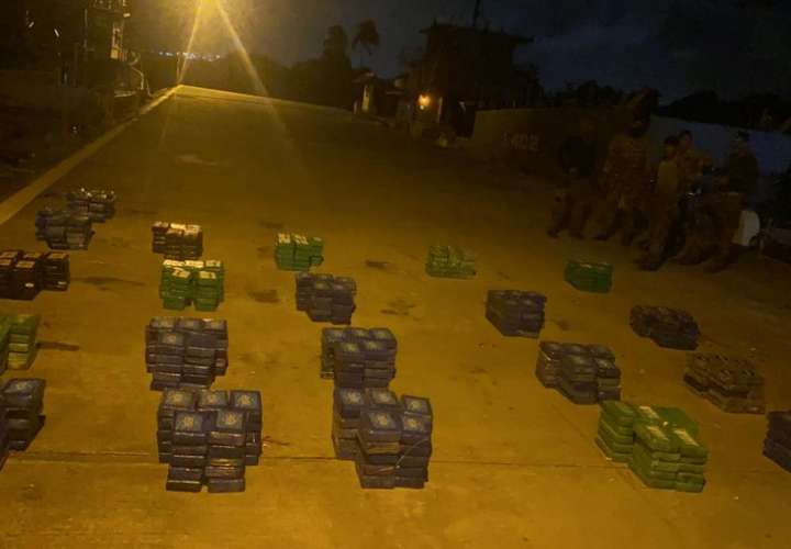 Más droga en Colón. Decomisan 525 paquetes en Isla Grande