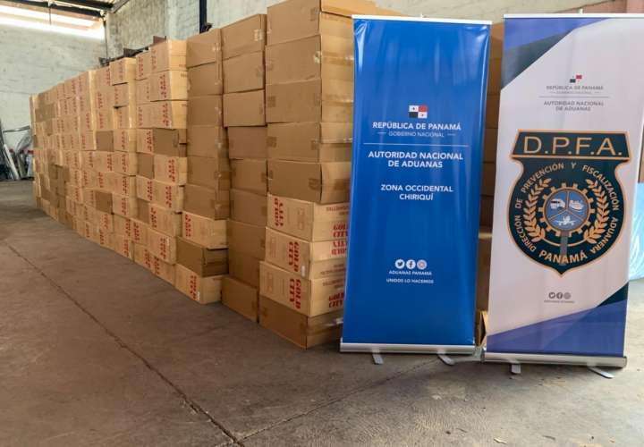  5 millones 880 mil unidades de cigarrillos de contrabando en Chiriquí