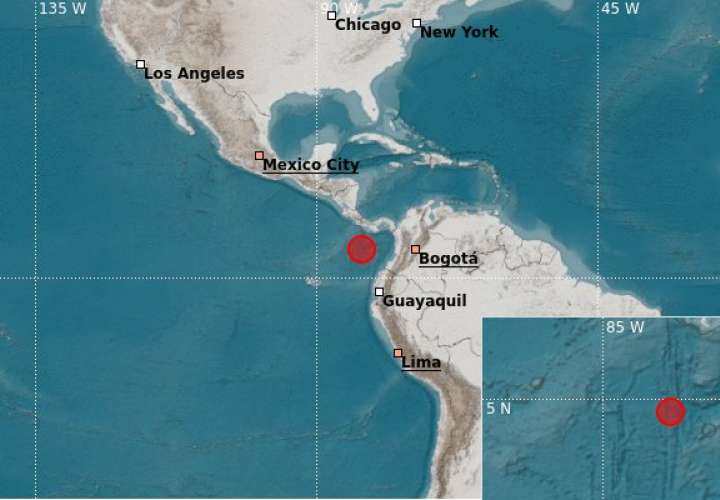 Se registra sismo de magnitud 5.5 en el Pacífico